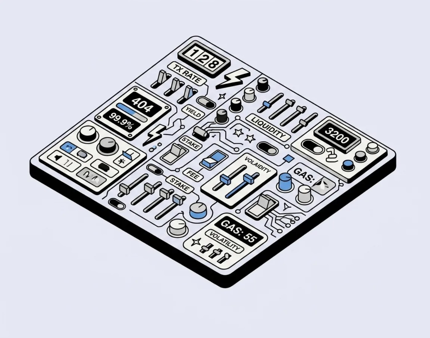 Tesla doesn't show engine specs on the dashboard. Why does your DeFi app show gas settings?